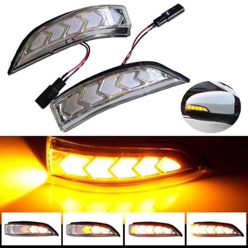 Luz intermitente dinámica espejo lateral Toyota Altis 2015 retrovisor LED 6
