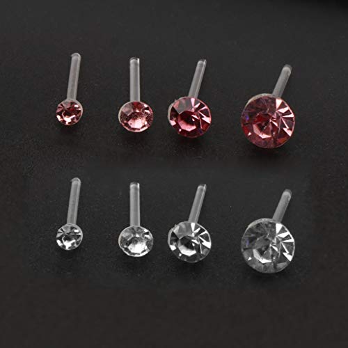 20 Pairs Colorful Faux Rhinestone Earring Stud Ear Bone Nail Stud Earrings Jewelry Accessories Gift3