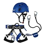 Salewa Set completo de vía ferrata Attac/Evo/Toxo ...: Paquete completo de vía ferrata - Contiene el Set Premium Attac 2.0 , el arnés Evo y el casco Salewa Toxo 3.0 para la máxima seguridad y comodidad en la vía ferrata Seguro y personalizable - El arnés de escalada con hebillas de seguridad fácilmente a...
