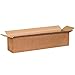 Partners Brand P1844 Long Corrugated Boxes, 18"L x 4"W x 4"H, Kraft (Pack of 25)