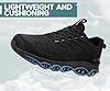 LARNMERN Safety Trainers Mens Lightweight Steel Toe Cap Trainers Comfortable Work Safety Shoes Protective Breathable Work Shoes Cushioning Work Footwear (Black,5.5UK) #4