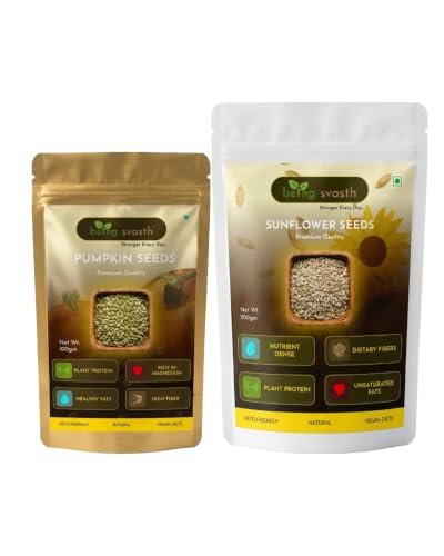 Image of Being Svasth Pumpkin Seeds (100g) & Sunflower Seeds (200g) Combo