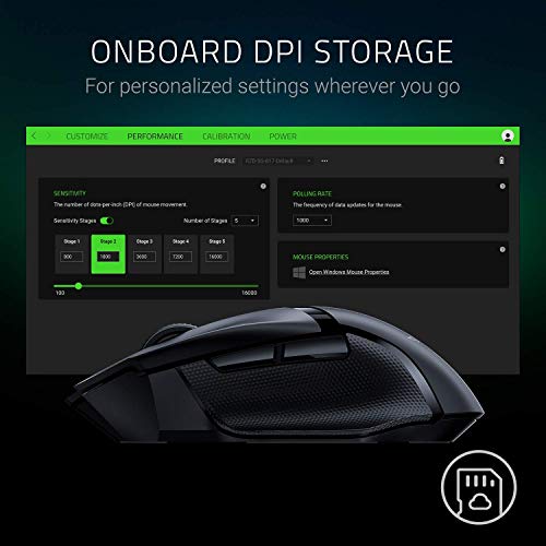 Razer-Basilisk-X-Hyperspeed-Wireless-Gaming-Mouse-16000-DPI-Optical-Sensor-Di-Renewed