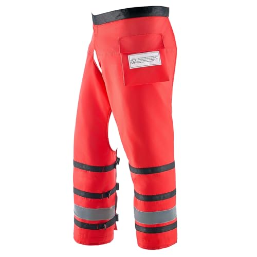 VEVOR Apron Style Chainsaw Chaps, Class D, 8 Layers Chainsaw Pants with Adjustable Belt & Gear Pocket, Chain Saw Chaps for Men/Women, Chainsaw Safety Equipment Wear for Loggers Forest Workers, Large