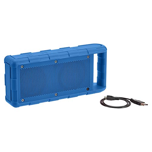 AmazonBasics Portable Outdoor IPX5 Waterproof Bluetooth Speaker - Blue, 15W