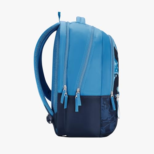 Image of Genie Backpack for Girls Laptop Sleeve, Three Compartments and Organiser with Padded Shoulders |Best for Books,Stationery,Lunch Box & Essentials