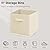 Easi Storage Cubes, 11 Inch Storage Bins, Set of 9, Foldable Fabric Cube Storage Organizer With Handles, Closet Cube Storage Bins, Collapsible Cubby Storage Organizer for Shelves,Offices, Beige