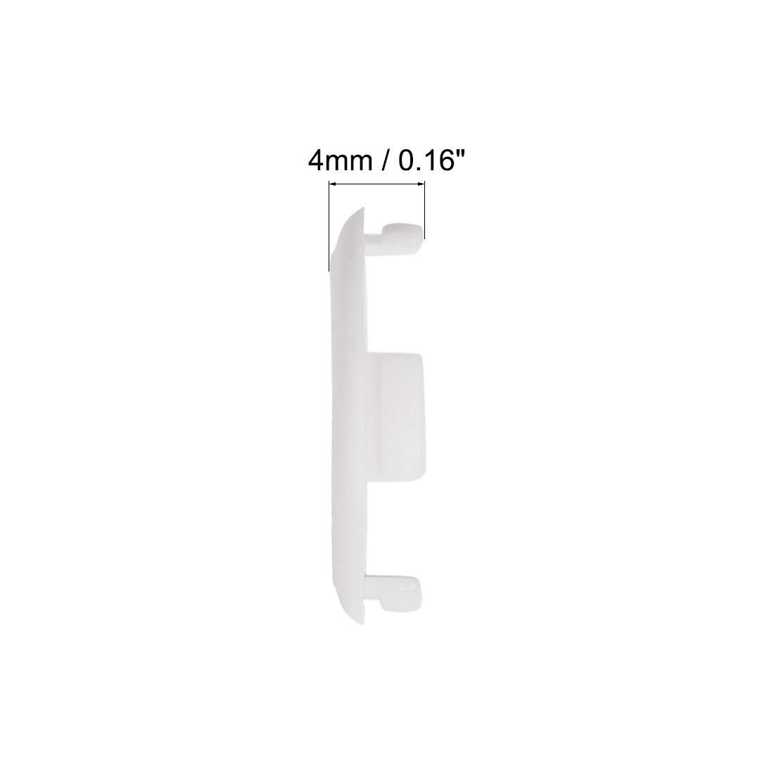 Sourcing Map Runde Lüftungsgitter Aus Kunststoff, Weiß – 10 Stück, 30 Mm Lochdurchmesser