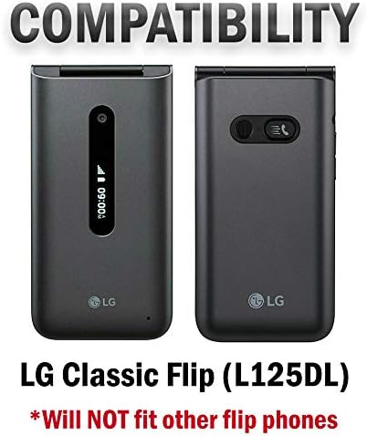 Miniatura 7 de Nakedcellphone Funda para LG Classic Flip, Cobalt Blue Carcasa rígida a presión textura de rejilla para LG Classic Flip Phone L125DL