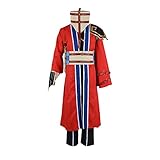 SFWXCOS Men's Final Cosplay Fantasy X Auron Costume Outfit Halloween (S)