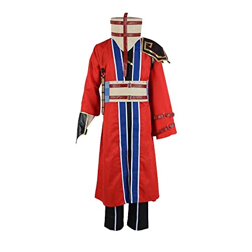 SFWXCOS Men's Final Cosplay Fantasy X Auron Costume Outfit Halloween (XXL)