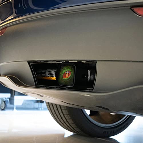 image for Swono Dragon Rear Hitch Cover Cute Dinosaur Green Dragon Eye Car Hitch