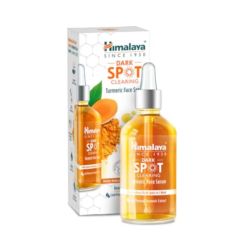 Himalaya Dark Spot Clearing Turmeric Face Serum for glowing skin | with Niacinamide, Glycolic acid & Organically sourced Turmeric | Reduces Dark Spots from Day 7 for Glowing skin | 30ml
