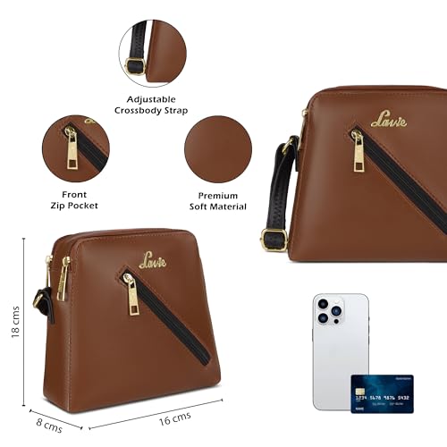 Image of Lavie Woman's Colourblock Lucy Crossbody Sling Bag | Ladies Purse Handbag | Gift for Women