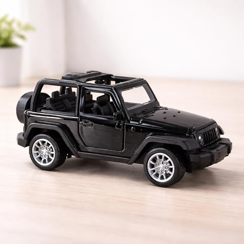 Image of Toyshine 1:32 Scale Die Cast Thaar Model Vehicle Toy Car with Pull Back Function Along with Opening Door Feature for Kids Boy Girl 3+, Black Color