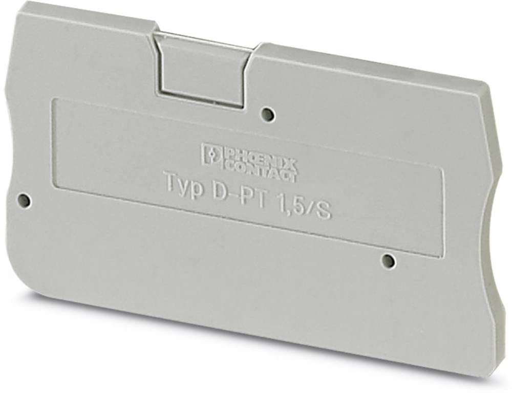 Ve 20x Phoenix Contact Tapa Del Extremo 3208142 Final Cubierta D-pt 1,5/S Gris