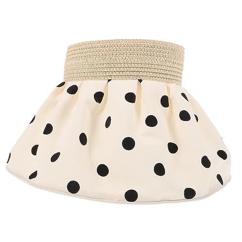 TOYANDONA Sombrero Plegable de Mujer con Ancha Protección Solar Sombrero Decorativo de Playa Actividades y Vacaciones