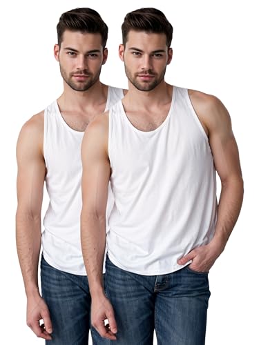 Image of COSCO ABALA 100% Combed Cotton Vest for Man, Sleeveless, White