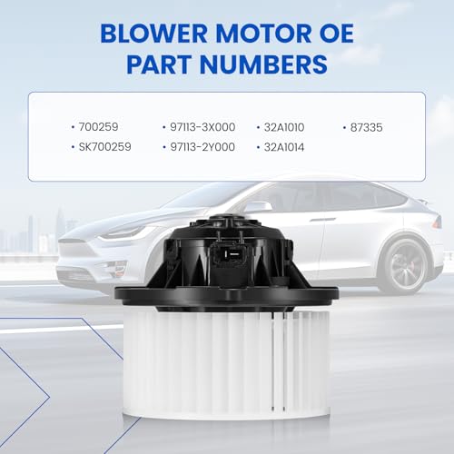 Image of HVAC Blower Motor 700259 Compatible with Hyundai Azera Elantra Equus Sonata, Compatible with Kia Forte Forte5 Optima Cadenza 97113-3X000, 32A1014 A /C Blower Motor Assembly
