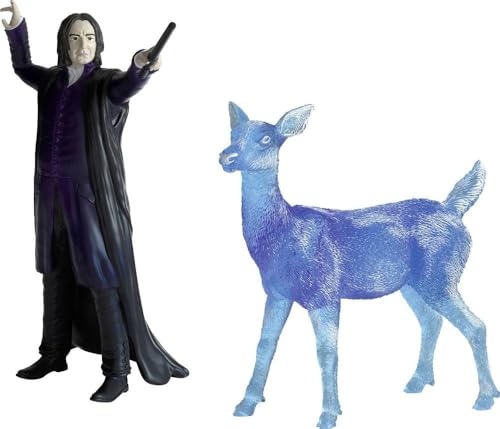 Schleich Harry Potter - Professor Snape and Patronus Deer Figurines - 2PC Harry Potter Set - Wizarding World Collectible Figures for Kids and Adults -...