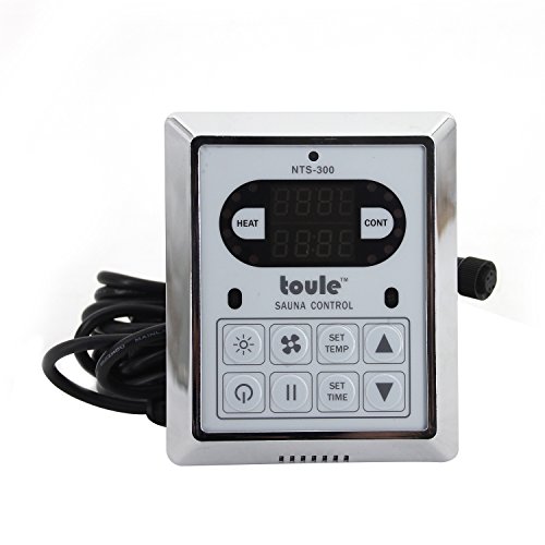 TOULE NTSC30 3 kW Wet and Dry Sauna Heater ETL Certified Stove for Spa Sauna Room with Digital Wall Controller