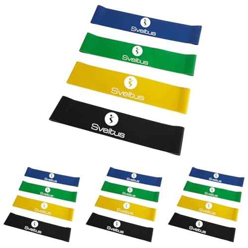 Bandes Latex (Lot de 4) élastique musculation crossfit accessoire de sport gym