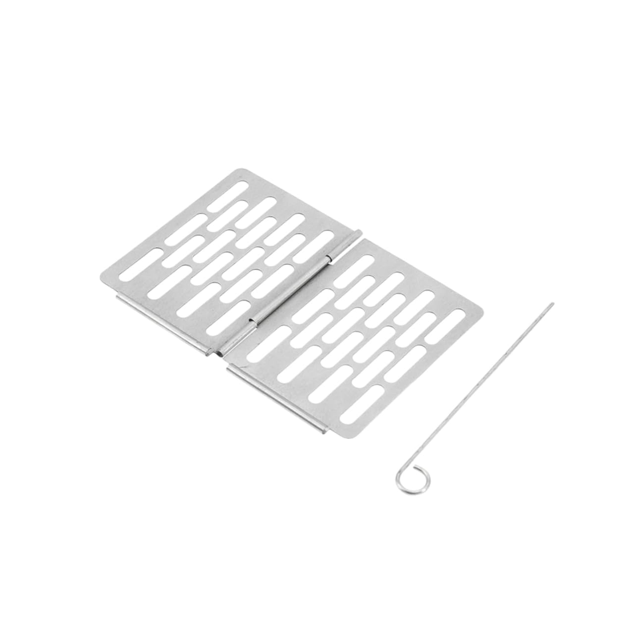 FUNOMOCYA Folding Barbecue Grill Rack Portable Bbq Grill Stainless Steel Easy to Carry Large Capacity Outdoor Bbq Accessory for Camping Fishing