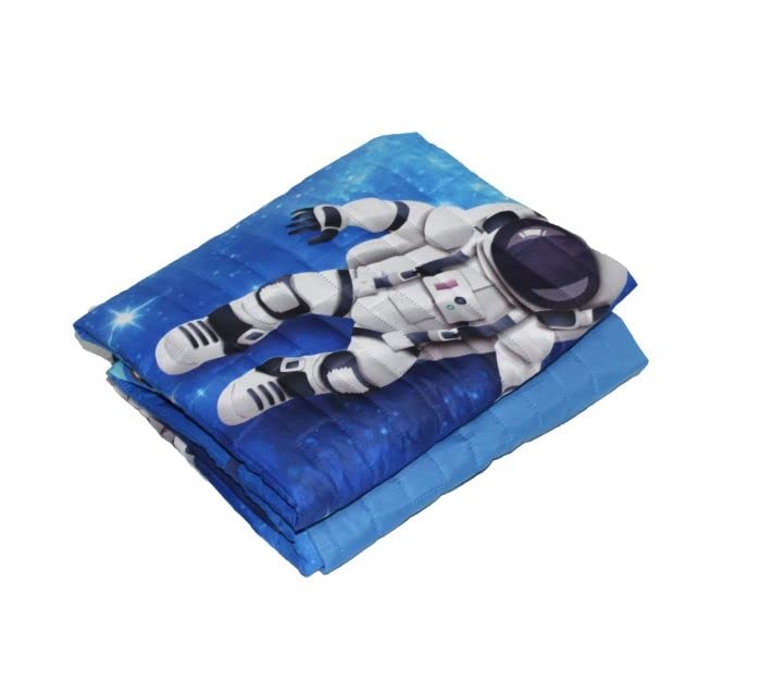 Trapunta Trapuntino Letto Singolo Astronauta Pianeti Cielo Blu Bambino