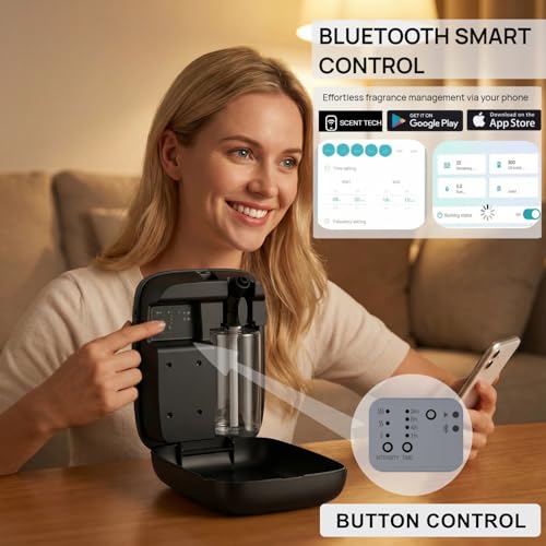 Difusor de Aceites Esenciales Kevinleo Sin Agua Bluetooth miniatura 4