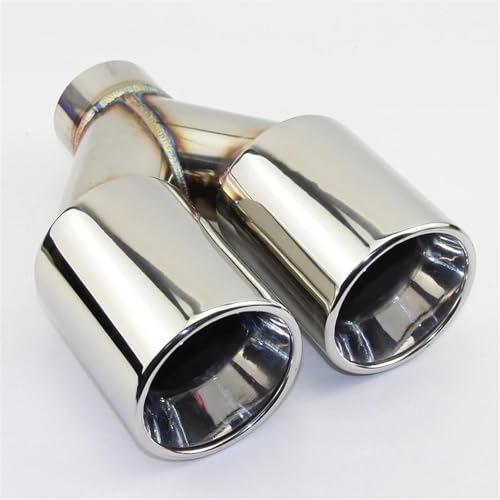 Tuyaux d'échappement voiture de luxe finition noir brillant en acier inox