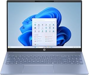 HP OmniBook 5 AI Laptop, 40,6 cm (16 inch), OLED 2K (Intel Core Ultra 7-255U, 32GB RAM, 1TB SSD, Intel-grafische kaart, Windows 11 Home), blauw, Spaans QWERTY-toetsenbord