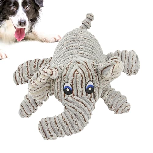 Squeaky Dog Toy, Tough Plush Chew Dogs, Interactive Pet Toy, Soothing Busy Dogs, Sturdy Material, 9.85x9.06 Inches, for Small to