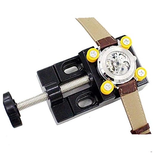 Dofover Adjustable Opener Back Watch Case Holder Tool & Watchmaker Tool,Metal & Plastic