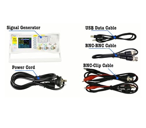 Image of Generic FY6900 DDS Signal Generator, 60MHz Frequency Meter Counter, 250MSa /s Double Channel Function Generator, Arbitrary Waveform, High Precision, LCD Display with Graphics