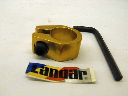 Landar 25.4 SEAT POST CLAMP GOLD ALLOY MADE IN 80's IDEAL OLD SCHOOL BMX NOS
