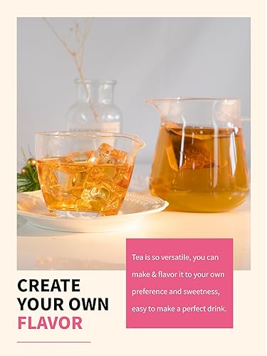 Image of TeeLux Rose White Tea Bags 50 Count, Blend White Tea with Natural Rose Flavor, Smooth & Fragrant, Biodegradable Tea Bag