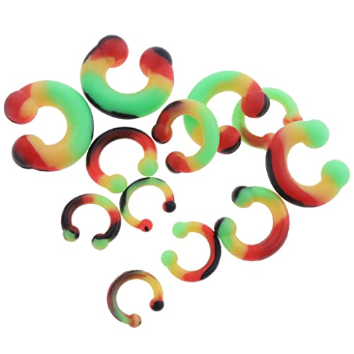 Colaxi 12 Peças de Silicone para Piercing No Nariz