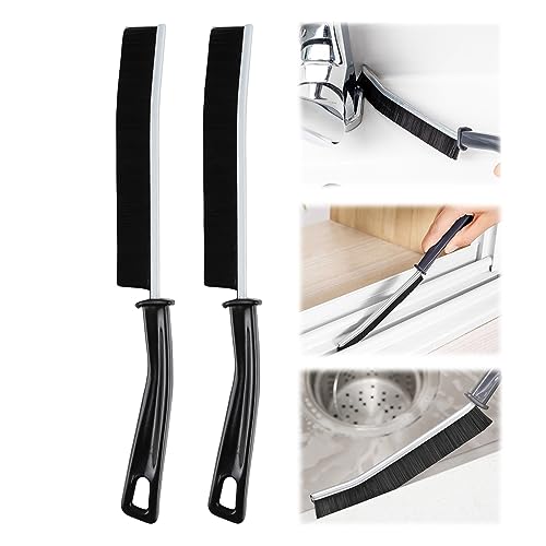 Spazzola per la Pulizia Delle Fessure, Spazzola per la Pulizia Delle Fughe con Manico Design, Spazzola per Dettagli, Spazzola Per Doccia, Pavimenti, Bagno e Cucina