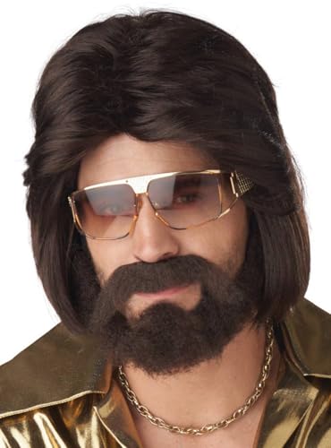 California Costumes 70s Wig Beard & Moustache-Costume Wig