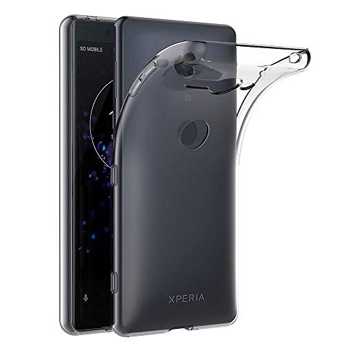 COPHONE® Coque de Protection Compatible avec Le Sony Xperia XZ2 Compact Etui Transparent antidérapent Coque en Silicone Transparente et Discrete. Housse...