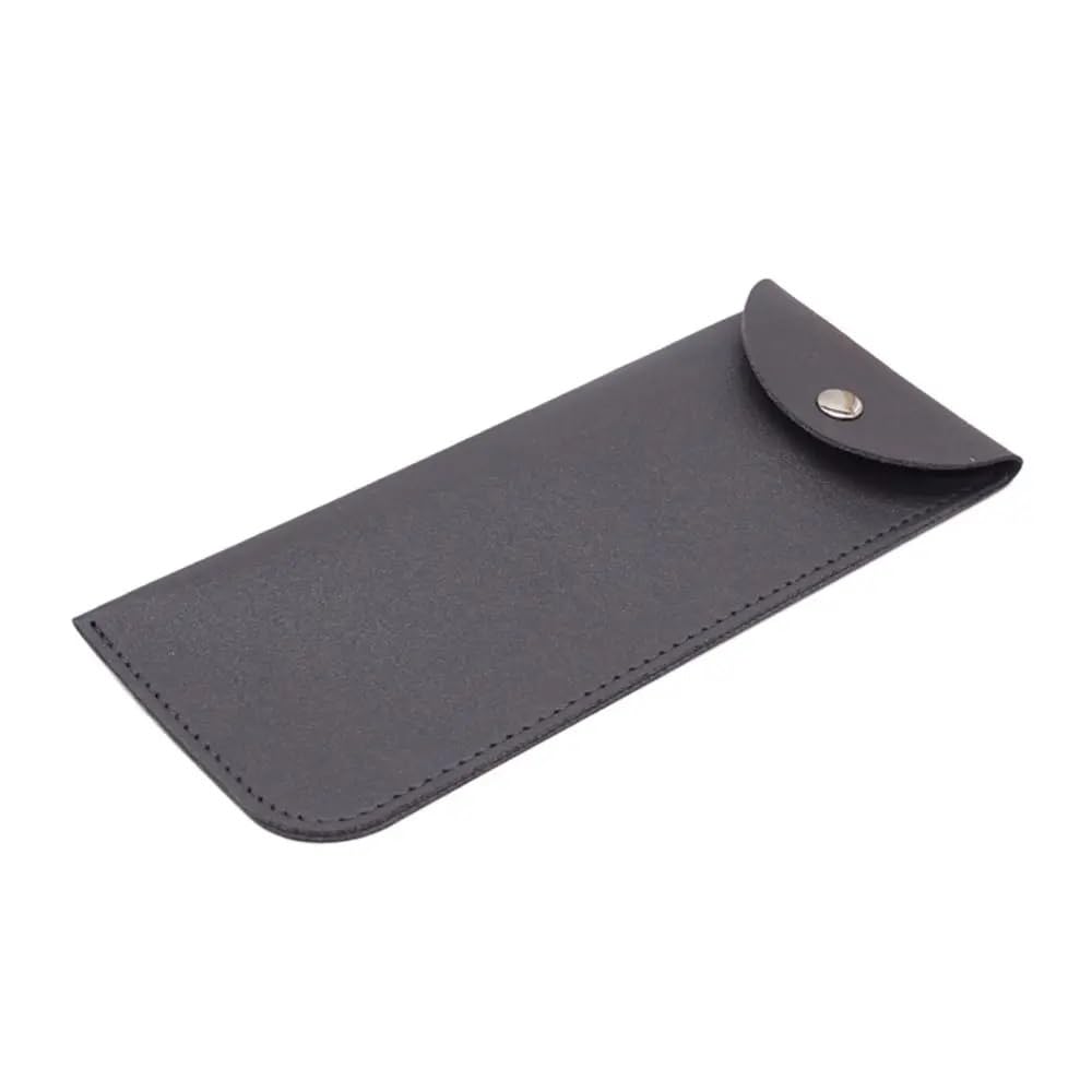 Custodia protettiva per occhiali da sole, in pelle PU, con fibbia in metallo, portatile, 3/6 pezzi (grigio, 6 pezzi), Grigio, Taglia unica
