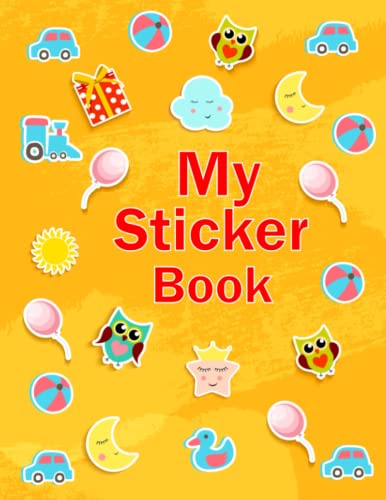 Blank Sticker Book: My Favorite Sticker Collecting Album Blank Sticker Book For Girls And Boys Ages 4-8. Kids Fun Craft Stickers Book Journal ... Pages. (Sticker Collecting Album for Kids) image 2