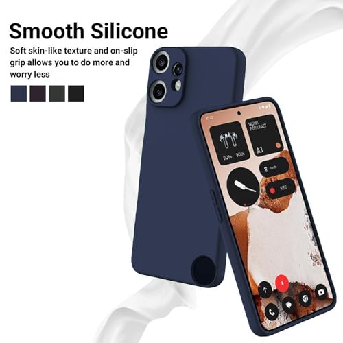 Image of FIRST MART Matte Silicone Back Cover for Nothing Phone CMF 2 Pro - Blue
