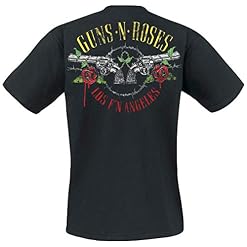 Guns N’ Roses Chapeau Haut De Forme Homme T-Shirt Manches Courtes Noir Regular/Coupe Standard - Les Beatles, Paul McCartney, John Lennon, RIngo Starr, George Harrison Guns N' Roses Chapeau Haut De Forme Homme T-Shirt Manches Courtes Noir Regular/Coupe Standard – Image 2