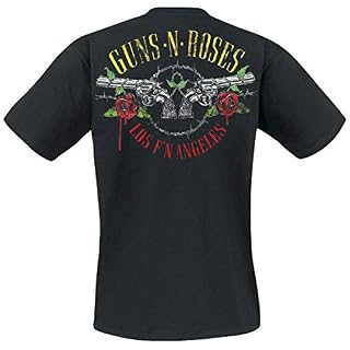 Guns N’ Roses Chapeau Haut De Forme Homme T-Shirt Manches Courtes Noir Regular/Coupe Standard - Les Beatles, Paul McCartney, John Lennon, RIngo Starr, George Harrison Guns N' Roses Chapeau Haut De Forme Homme T-Shirt Manches Courtes Noir Regular/Coupe Standard – Image 2