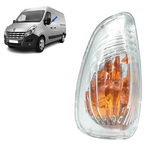 STARKIT PERFORMANCE Clignotant rétroviseur compatible pour Master 3, Movano B et NV400 (à partir de 2010) Répétiteur clignotant. AVANT GAUCHE (conducteur). 261652475R, 9558975, 4405992, 26165-00Q0A
