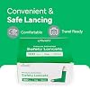 OWELL Safety Lancets 26G x 1.8mm 100 Count | Gentle & Painless | Sterile, Preloaded, Medical-Grade, Pressure Activated Lancets for Blood Glucose Monitoring