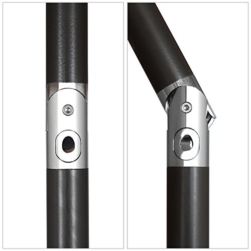 Sekey Parasol 240 cm marktscherm tuinscherm terrasparasol rond zonwering UV25+ - Afbeelding 4