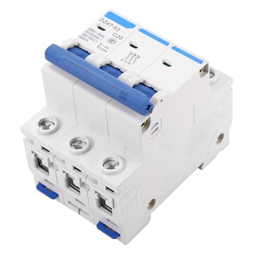 Disyuntor de 20 amperios evite sobrecargas electricas trifasicas con DZ47-63 3