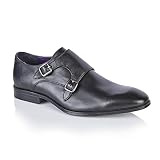 Brand: Silver Street London Silver Street London Zapato Monk Bourne Formal/Oficina de Piel para Hombre, Negro, 7 UK/41 EU